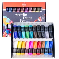 FARBY AKRYLOWE CREATIVE ARTIST – ZESTAW 20 KOLORÓW 30 ML (WIELOKOLOROWE)