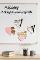 Magnes Dzień Nauczyciela własny tekst od uczniów magnesy pamiątka od klasy