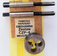 GWINTOWNIK NARZYNKA M6x0,75 M 6x0,75 KOMPLET 3 SZTUK ZESTAW FANAR CIECHANÓW