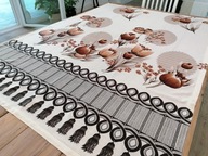 ZASŁONA KUPON MATERIAŁU TULIPANY 134 x 190