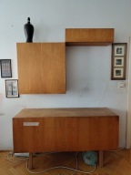 Meble PRL Komplet 3 szafek – bufet + dwie wiszące