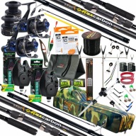 Zestaw Wędkarski Karp: 2 Wędki, 2 Kołowrotki, Rod Pod