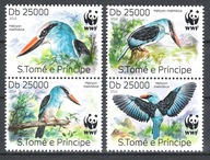 S.TOME E PRINCIPE 2014 MNH WWF BIRDS