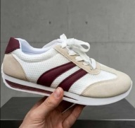 Sneakersy Damskie Buty Sportowe r 37 Białe Lekkie