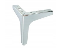 ZESTAW Nogi nóżki 4sztuki meblowe do szafki srebrne chrom 17cm