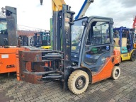 Wózek widłowy Toyota 8FGF25 2,5 tony duplex 3,3 m LPG | chwytak z obrotnicą