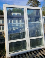 OKNO/DRZWI Balkonowe Dwuskrzydłowe Plastikowe PCV 201x220cm Białe