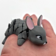 Figurka Królik Ruchomy 3D Druk 3D Dekoracja Antystres Prezent