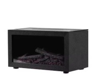 Nawilżacz powietrza z efektem kominka i dyfuzorem 6 kolorów RGB czarny