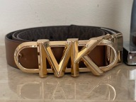 Pasek Michael Kors M Brązowy dwustronny Oryginał