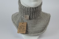 Wełniany komin, ocieplacz dziecięcy,merino, zimowy,rozm. 86-98cm, jasny beż