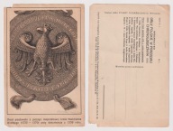 Pocztówka patriotyczna - Orzeł piastowski z 1339 r. urwany lewy górny róg