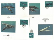 7-FDC56- Rep.Palau, WWF, Oceaniczna fauna ,1983r
