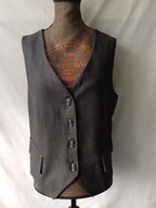 Kamizelka grafitowa w prążki - 40