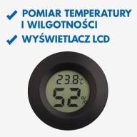 Wilgotnościomierz + Termometr Cyfrowy LCD – Pomiar Temp. i Wilgotności