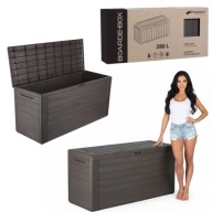 SKRZYNIA OGRODOWA PLASTIKOWA NA ZABAWKI PODUSZKI ZAMYKANA PROSPERPLAST