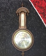 STARY DUŻY NIEMIECKI BAROMETR z TERMOMETREM