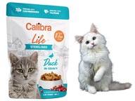 Calibra Life kot sterilised kaczka w sosie 85g