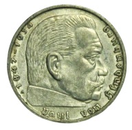 Niemcy 2 marki 1939 rok, srebro