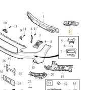 VOLVO S90 V90 lewe mocowanie wspornik zderzaka przod OE 31449144