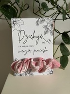 Podziękowanie podziękowania wieczór panieński frotka scrunchie gumka włosów