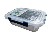 SMUKEE HOME pojemnik szklany 1000 ml ze sztućcami – lunchbox NOWY