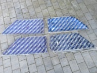 Ramki ozdobne drzwi czarne oryfinalne komplet 4 szt FIAT 126p FL ST Maluch