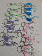 Brelok z imieniem, kolory, zawieszki mix..