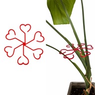 Podpora do roślin kwiatów doniczkowych podpórka chwytak czerwone–PLA, 1 szt