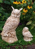 Figury figurki ogrodowe betonowe sowa ozdoba deco