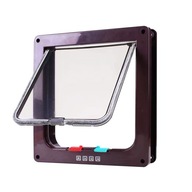 Drzwiczki furtka dla psów kotów wahadłowe L Czarny