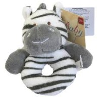 Suki Zooma Zebra grzechotka kółeczko 14 cm + GRATIS