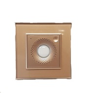 Czujnik temperatury i wilgotności z technologią ZigBee w kolorze złotym