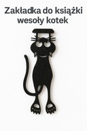 ZAKŁADKA DO KSIĄŻKI KOT KOTEK CZARNY ZAKŁADKI DO KSIĄŻEK NA PREZENT