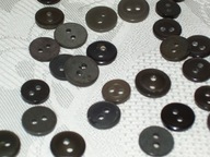 GUZIKI POPIELATE MAŁE - RÓŻNE - VINTAGE - 38 SZT.