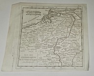 Niderlandy Katolickie mapa Robert de Vaugondy 1750 r