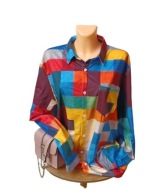 Bluzka koszulowa koszula damska 4XL 48/46 nowa do biura na wiosnę do spodni