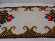 KILIM BIEŻNIK SERWETKA WEŁNA TKANY SKANDYNAWSKI ORYGINALNY
