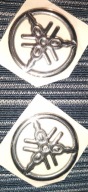 YAMAHA Logo 3D Silver 2x 3cm X-max MT XJ6 Bulldog Grizzly Virago Dragstar