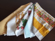 ŚCIERKI KUCHENNE LNIANE 63 / 47 cm. 5 szt. z III.