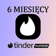TINDER PLATINUM 6 MIESIĘCY / KARTA PODARUNKOWA / KLUCZ VPN