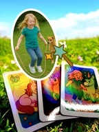 Personalizowane Karty Kolekcjonerskie Jednorożce Pamiątka Zdjęcia Dziecka