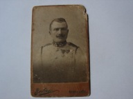 Stanisławów żołnierz z medalami - stare zdjęcie CDV