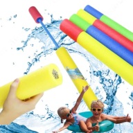 ZESTAW 4X PISTOLET WODNY DUŻY POMPKA PSIKAWKA NA WODĘ SIKAWKA PIANKOWA MIX