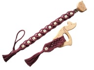 Zestaw prezentowy - zawieszka do smoczka gryzak drewno personalizowane