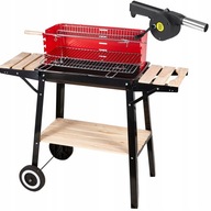 GRILL WEGLOWY DO OGRODU MalTec + DMUCHAWA 48 x 26,5 cm