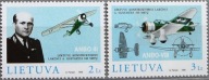 Litwa 1998 Znaczki 662-3 ** lotnictwo samolot