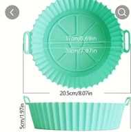 Air Fryer FORMA SILIKONOWA OKRĄGŁA 20 cm - 1 szt SZYBKA DOSTAWA