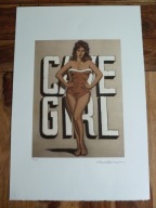 MEL RAMOS - Cave Girl (1964) - 57 cm x 38.5 cm -POP ART- (WARHOL, BANKSY)