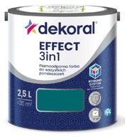 Dekoral Effect 3w1 Farba PLAMOODPORNA matowa szmaragdowy 2,5l